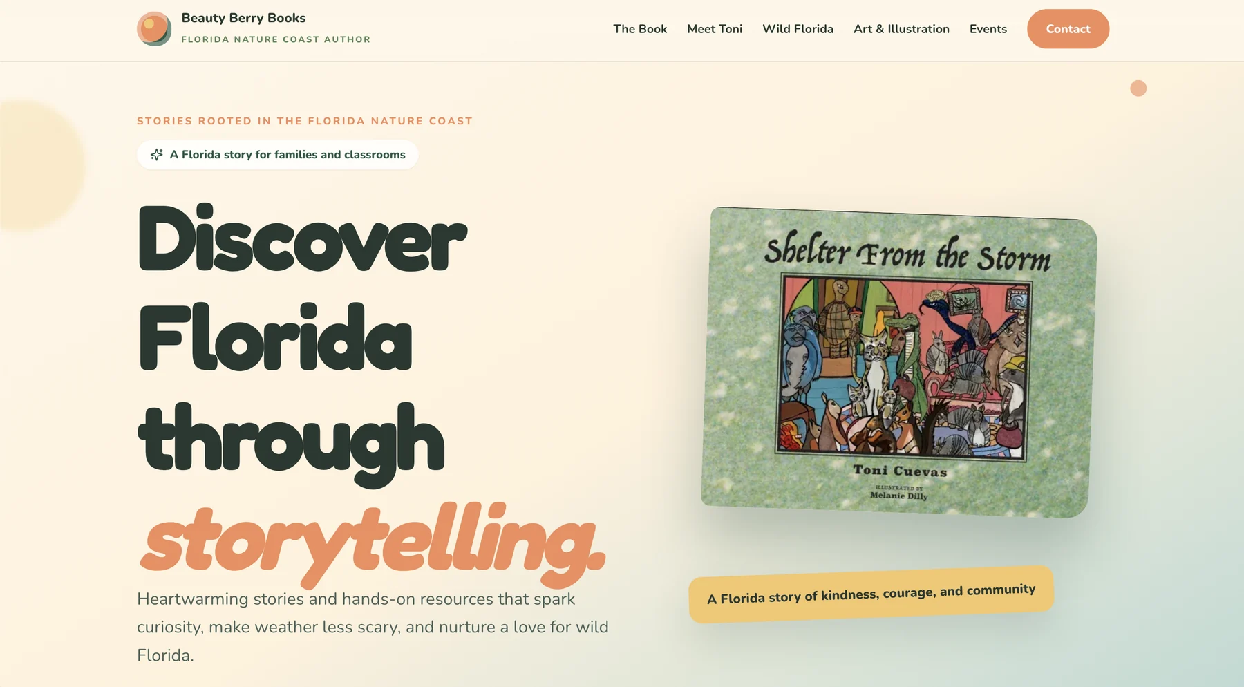 Beauty Berry Books website homepage